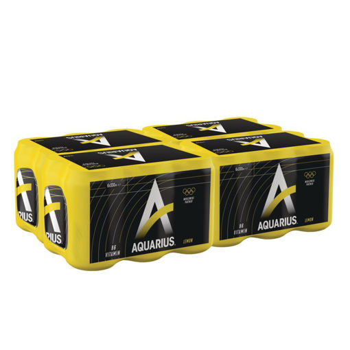 Afbeeldingen van AQUARIUS LEMON BLIK 4X6X33CL