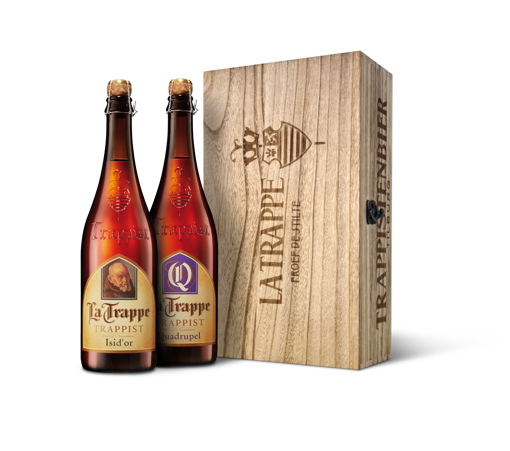 Afbeeldingen van LA TRAPPE ISID'OR + QUADRUPEL GESCHENKKIST 2X75CL