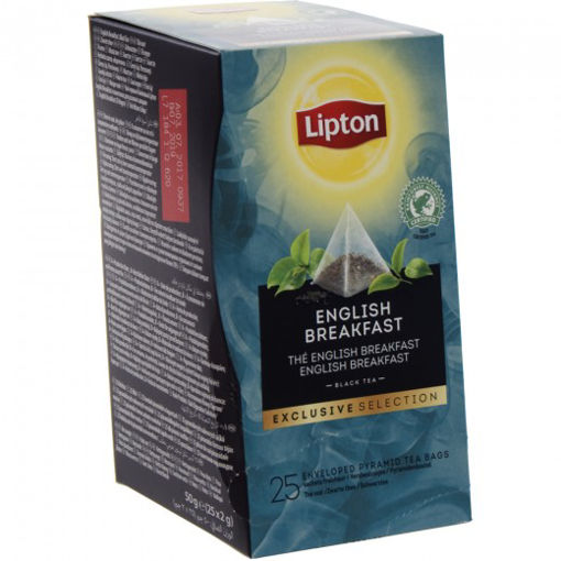 Afbeeldingen van LIPTON EXCLUSIVE SELECTION ENGLISH BREAKFAST DOOS 25 ST